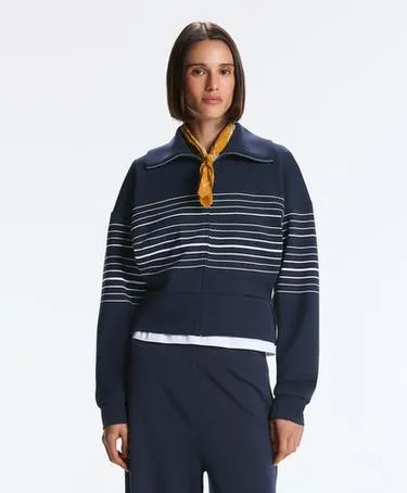 Морской жакет в полоску из мягкого волокна модала- Заказать в России