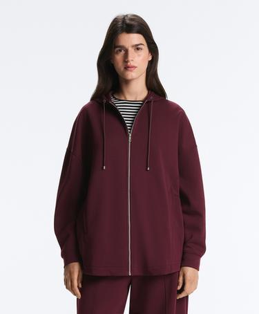 OYSHO Куртка-OVERSIZE с капюшоном из пике с хлопком