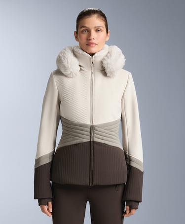 OYSHO Приталенная водостойкая лыжная куртка PRIMALOFT® SKI с цветными вставками