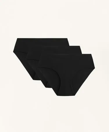 Три невидимых классических трусиков из полиамидного микса- Заказать в России