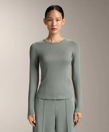 Футболка RIB с длинными рукавами, хлопком и модалом- Заказать в России