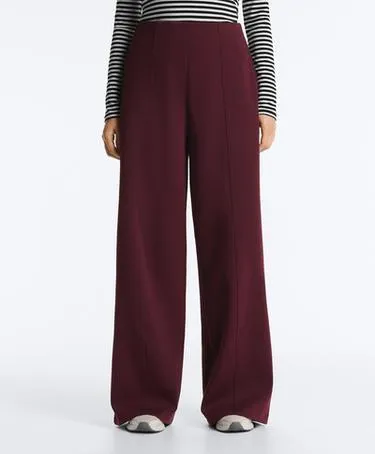 Пижамные брюки из хлопка с высокой посадкой- Заказать в России