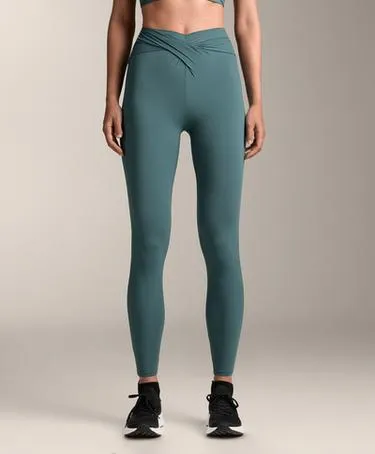 Легинсы длиной до щиколотки LIGHT TOUCH с драпировкой и V-образным вырезом- Заказать в России