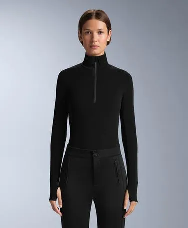 Термофутболка BASE LAYER с молнией до середины груди