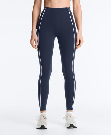 Леггинсы до щиколотки с высокой посадкой и компрессией на ядро 65 см- Заказать в России