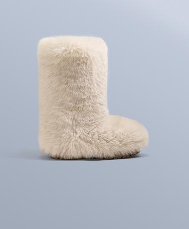 TECHNICAL FAUX-FUR EFFECT BOOT- Заказать в России