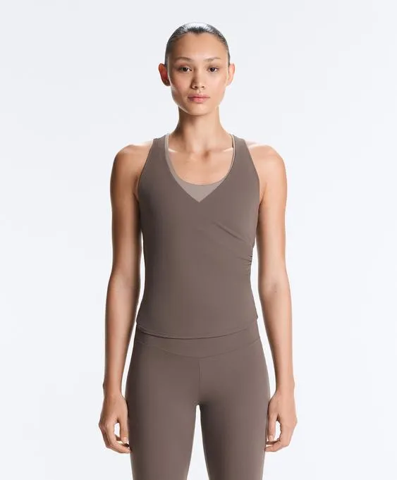 Футболка без рукавов с перекрестным дизайном из ткани comfortlux- Заказать в России