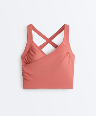 OYSHO Майка с перекрестным вырезом COMFORTLUX