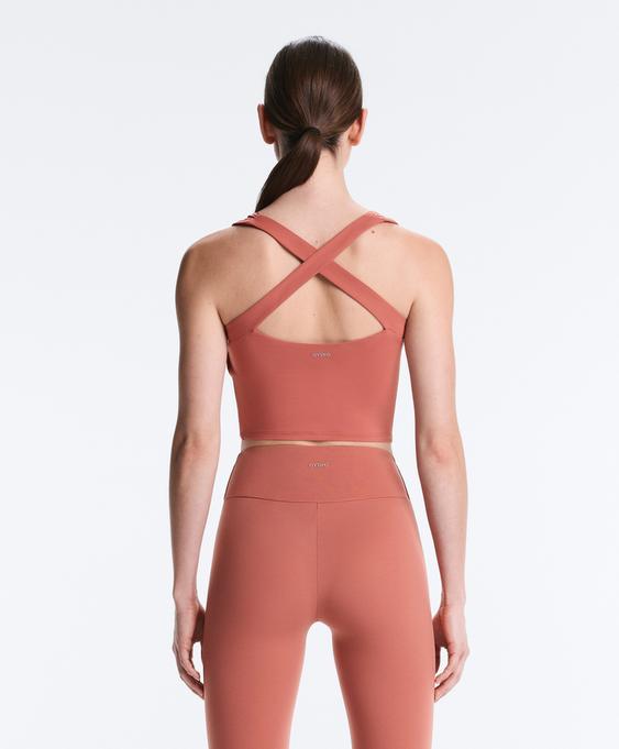 OYSHO Майка с перекрестным вырезом COMFORTLUX