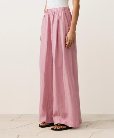 OYSHO Брюки WIDE LEG из 100%-го льна