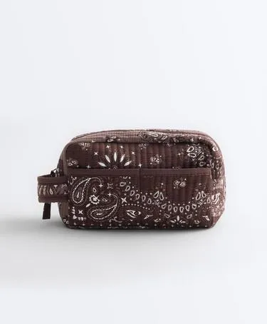 Стеганая косметичка с принтом «бандана»- Заказать в России