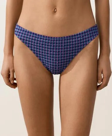 Классические плавки бикини в клетку виши- Заказать в России