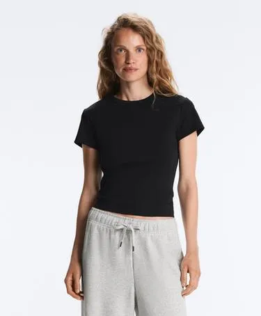 Футболка Rib Fit из смесового хлопка