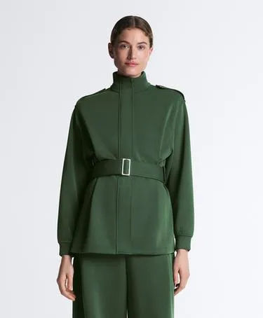 Длинная куртка Utility с поясом из хлопка и модала- Заказать в России