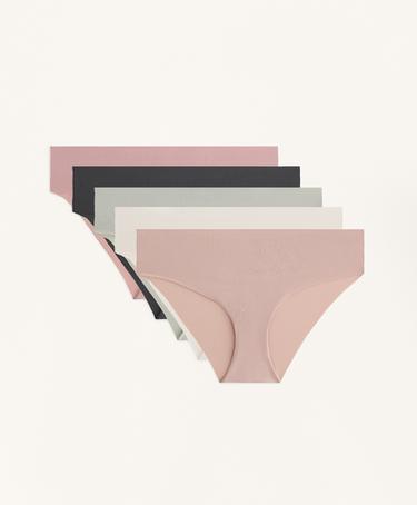 OYSHO 5 трусов-хипстеров из легкого полиамида, LASER CUT