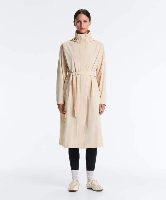 OYSHO Удлиненный ультралегкий плащ с водонепроницаемостью 10 000 мм