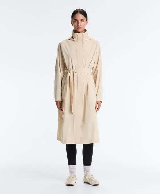 Удлиненный ультралегкий плащ с водонепроницаемостью 10 000 мм