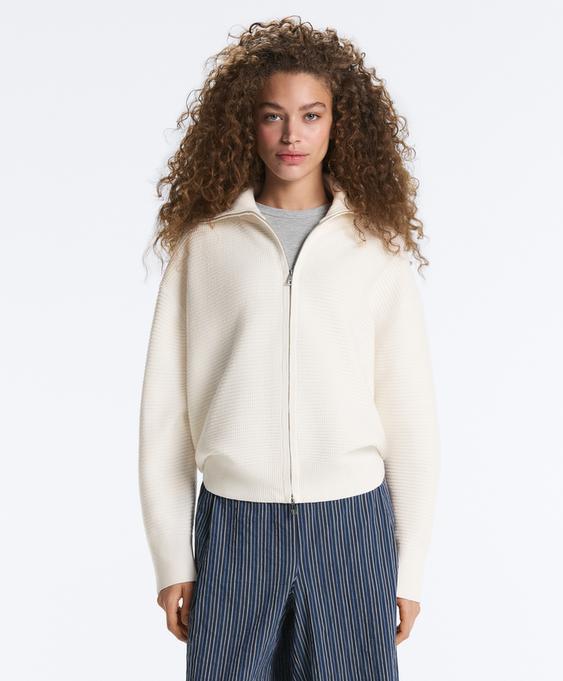 OYSHO Вязаная куртка с высоким воротником купить с доставкой.