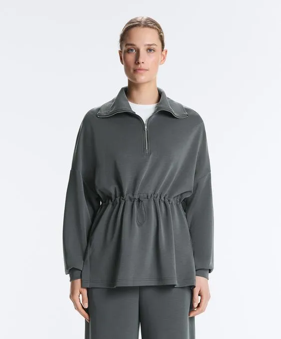 Толстовка на полумолнии из модала с мягким прикосновением- Заказать в России