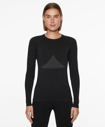 OYSHO Лонгслив BASE LAYERS с жаккардовым узором