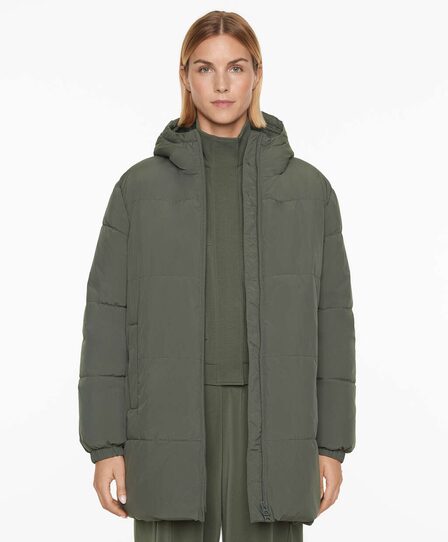 OYSHO Водоотталкивающая утепленная куртка миди PRIMALOFT®