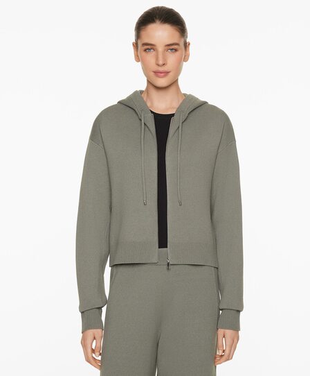 OYSHO Трикотажный кардиган с капюшоном