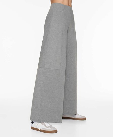 OYSHO Широкие брюки с эффектом неопрена