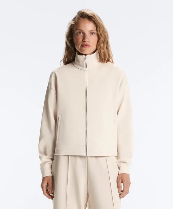 Куртка с высоким воротником из пике с хлопком- Заказать в России