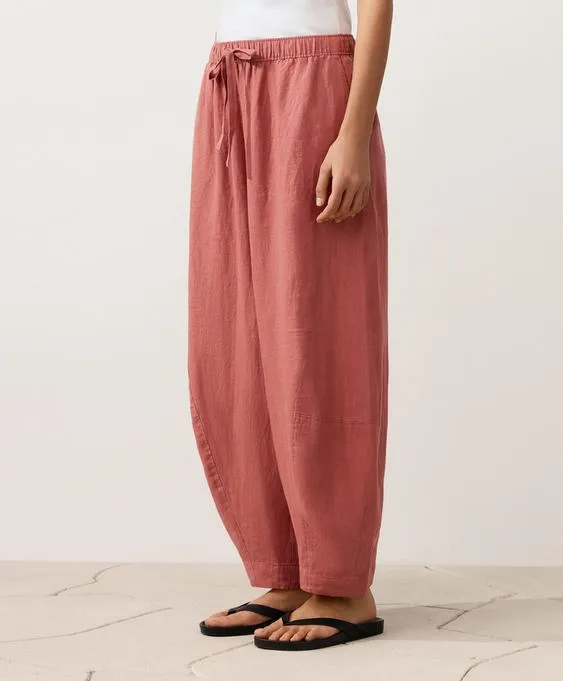 Брюки Balloon из 100%-го льна- Заказать в России