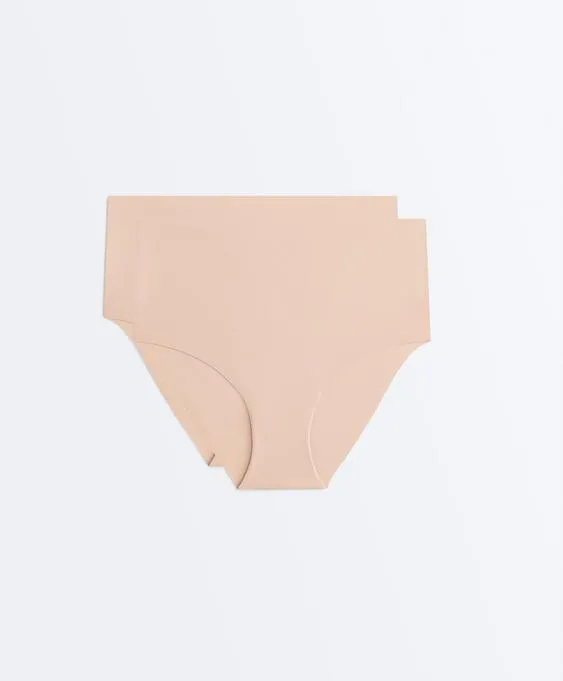 2 invisible polyamide blend classic mid-rise briefs- Заказать в России