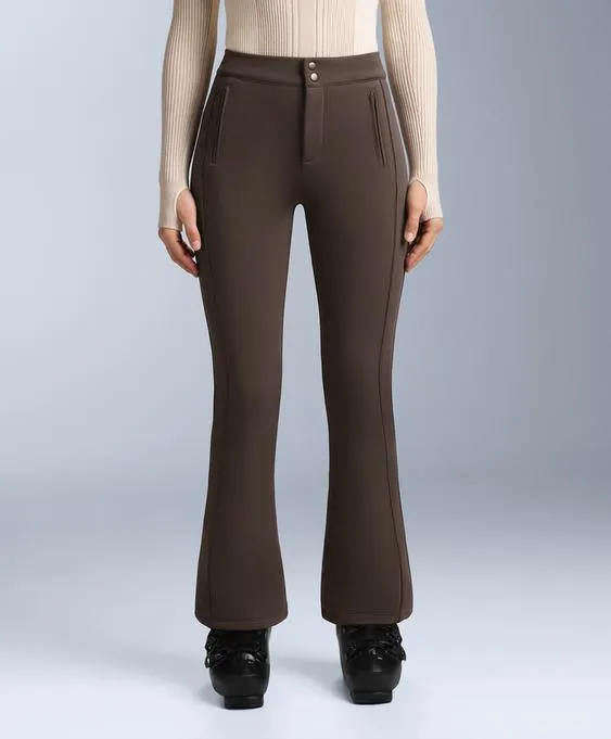 Water-resistant flare stretch Ski trousers- Заказать в России