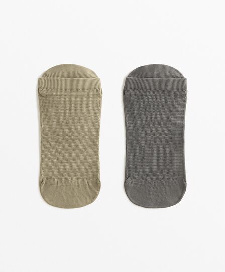 OYSHO 2 пары носков-сникеров из смесового полиамида для йоги и пилатеса