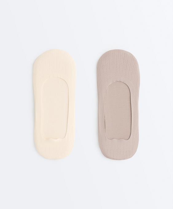 OYSHO 2 пары носков-следков из смесового хлопка со средним вырезом купить с доставкой.