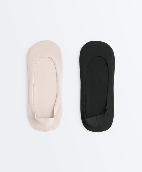 OYSHO 2 пары носков-следков из смесового хлопка с низким вырезом купить с доставкой.