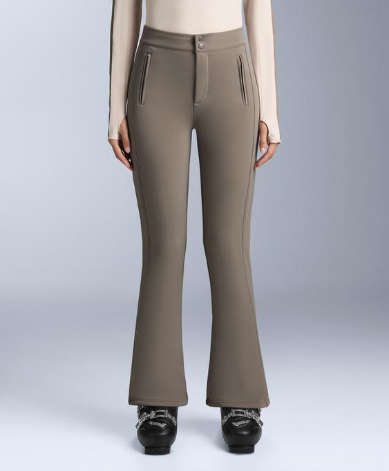 OYSHO WATER-RESISTANT FLARE STRETCH SKI TROUSERS