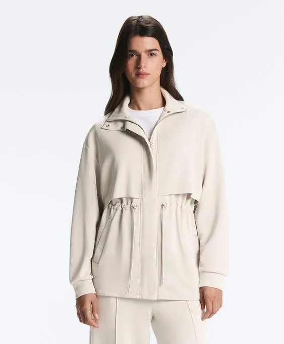 Длинная куртка с карманами из мягкой ткани с модалом- Заказать в России