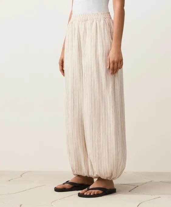 Брюки-блуммеры из 100%-го льна- Заказать в России