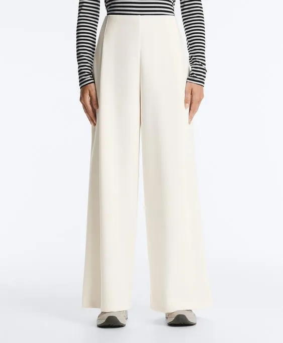 Широкие брюки high rise из твила со складками- Заказать в России