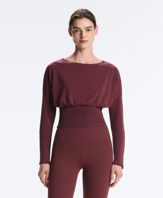 OYSHO Футболка с приталенной талией из смесового хлопка купить с доставкой.