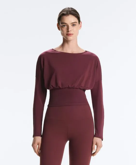 Футболка с приталенной талией из смесового хлопка