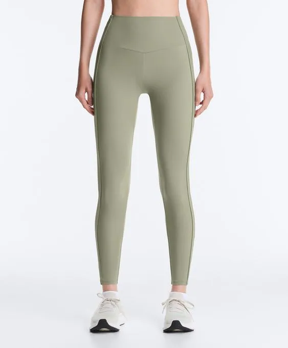 Легинсы Comfortlux в рубчик длиной до щиколотки с высокой посадкой- Заказать в России