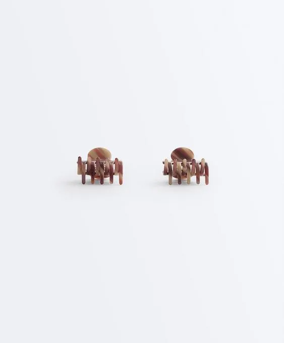 2 средних заколки для волос с принтом- Заказать в России