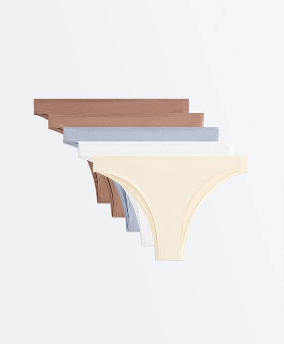 OYSHO 5 трусов бразильяна из смесового хлопка