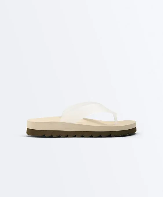 Пляжные сандалии на платформе