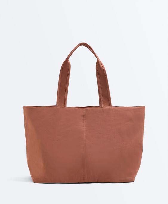 OYSHO Мягкая сумка-шопер на молнии