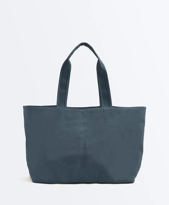 Мягкая сумка-шопер на молнии- Заказать в России