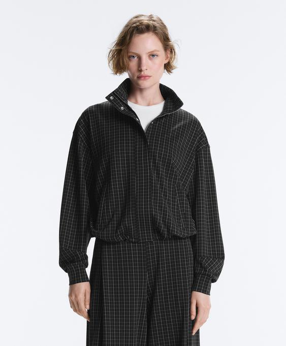 OYSHO Куртка пике с воротником-стойкой