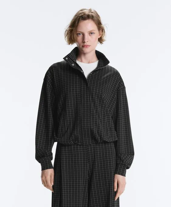 Куртка пике с воротником-стойкой- Заказать в России