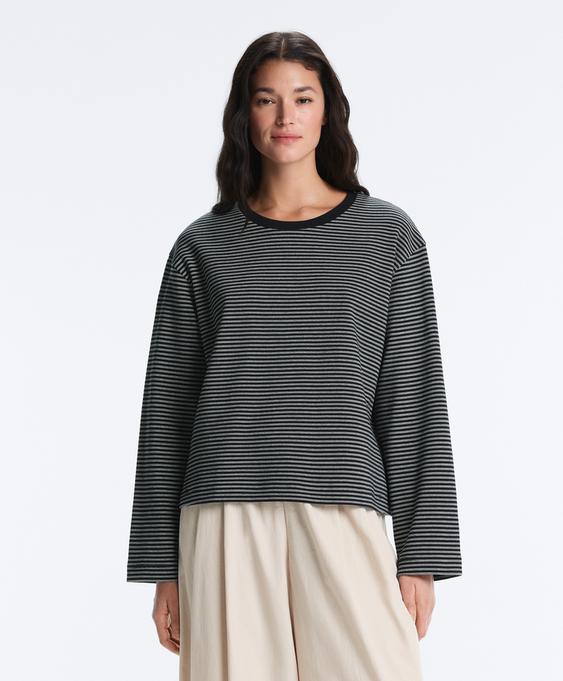 OYSHO Лонгслив в двойную полоску из смесового хлопка