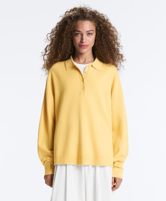 OYSHO Вязаное поло на пуговицах